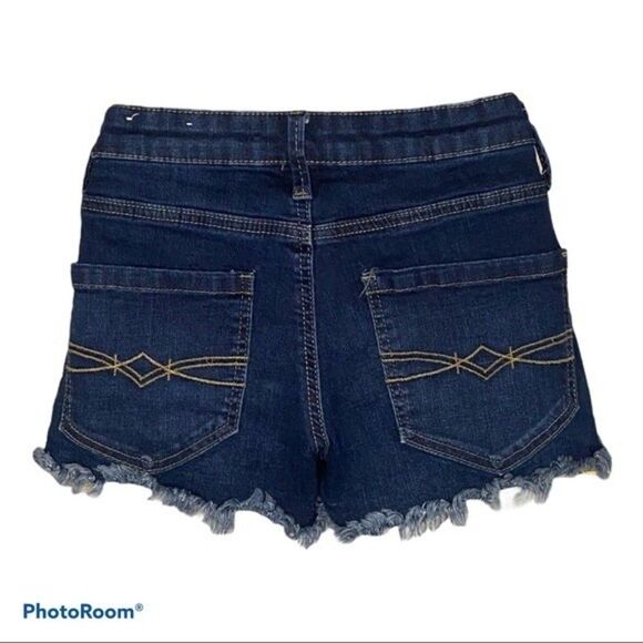 Mudd FLX Stretch Blue Jean Cut Off Shorts Size 7 - Picture 2 of 3